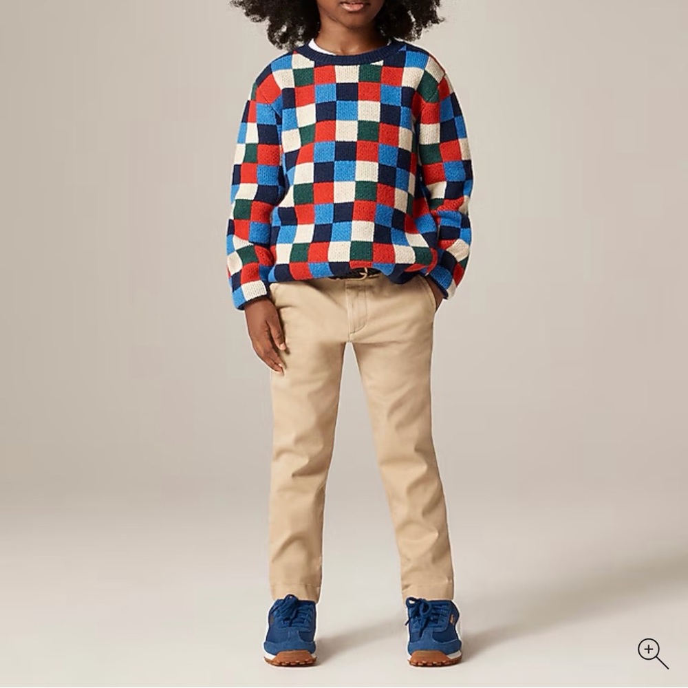 Crewcuts for J.Crew boys slim-fit stretch chino's size 12 British khaki